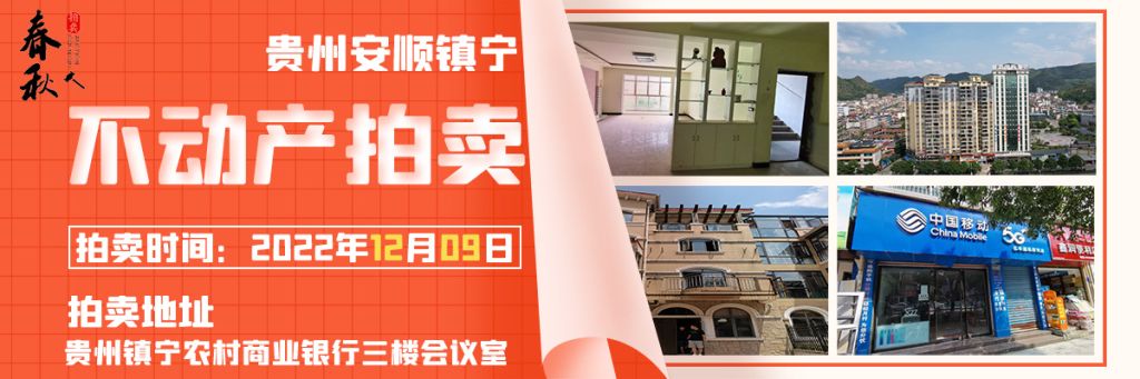 【12月09日】鎮(zhèn)寧縣商鋪、住宅、商業(yè)展位拍賣公告